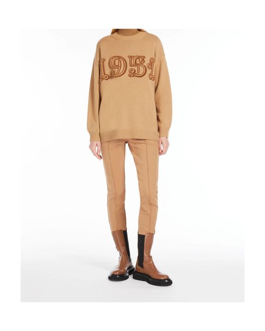 Max Mara Natural Wool And Cashmere Jumper