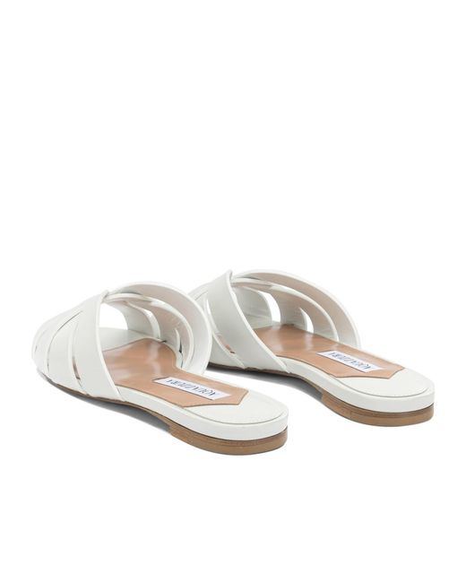 Aquazzura White 'Copacabana' Slide