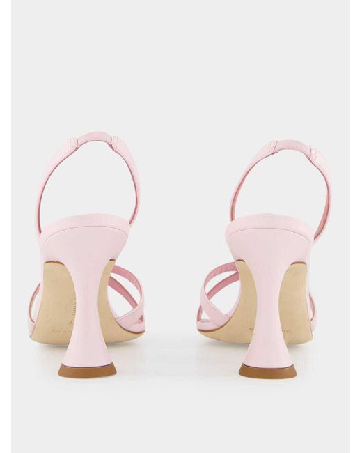 Manolo Blahnik Pink Round Toe High Heel Sandals