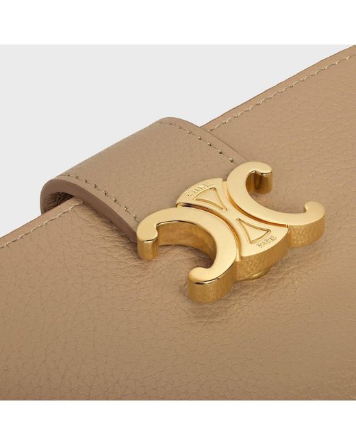 Céline Natural Accordeon Card Holder
