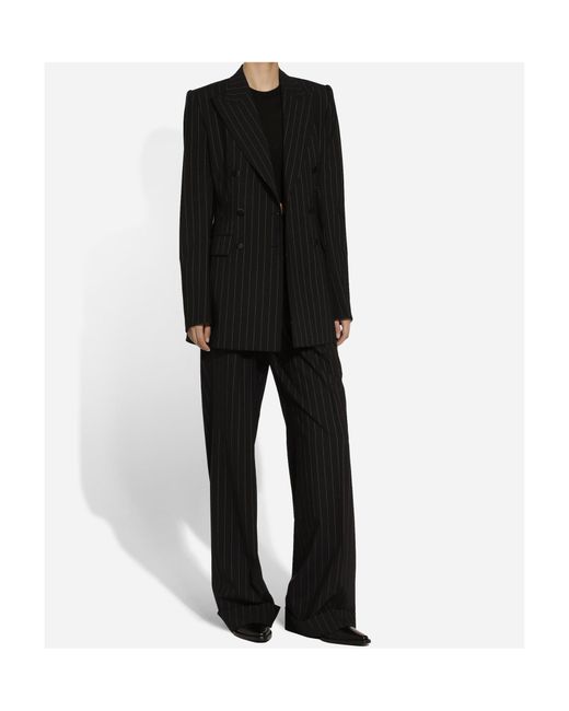 Dolce & Gabbana Black Wide Trousers