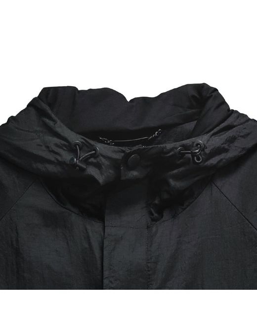 Dolce & Gabbana Black Logo Plaque Drawstring Hooded Jacket for men