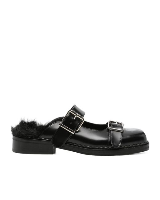 Simone Rocha Black Square-Toe Mules
