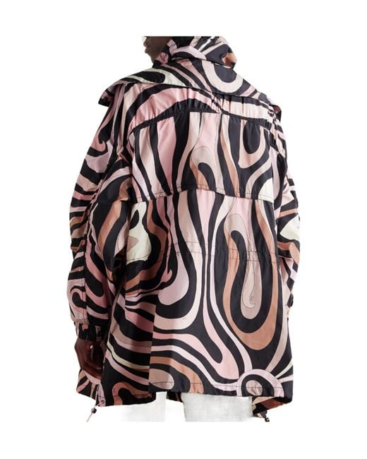 Emilio Pucci Gray Printed Taffeta Jacket