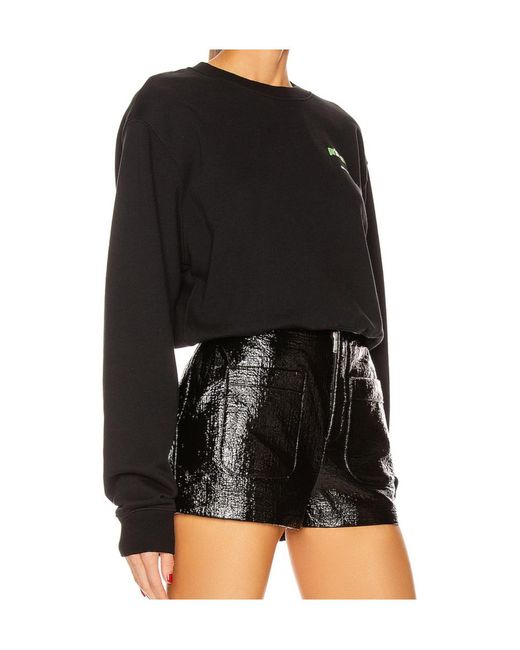 Off-White c/o Virgil Abloh Black Princess Logo Printed Sweater