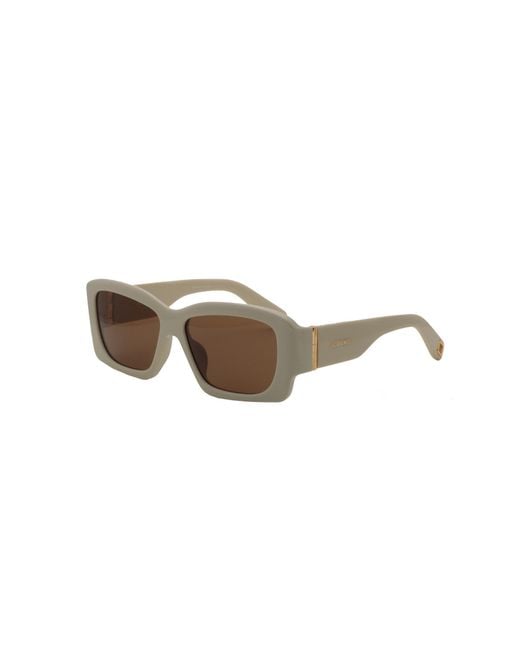 Linda Farrow Brown Full Frame Sunglasses