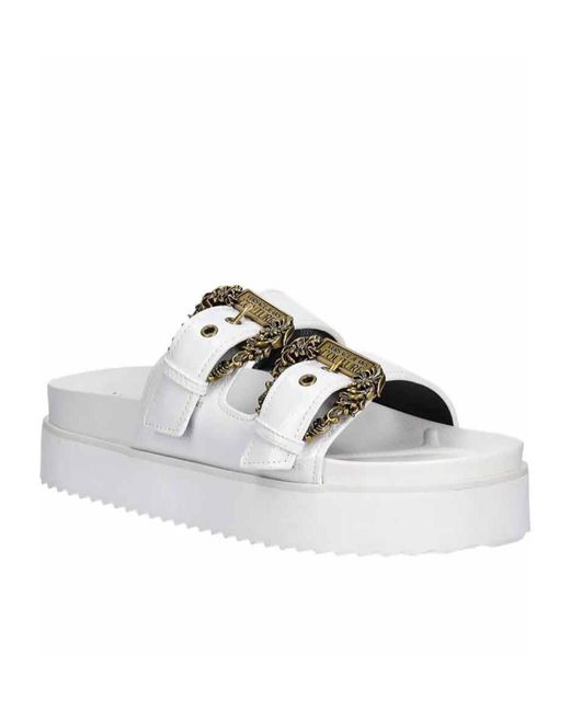 Versace Jeans Multicolor Couture Buckled Platform Sandals