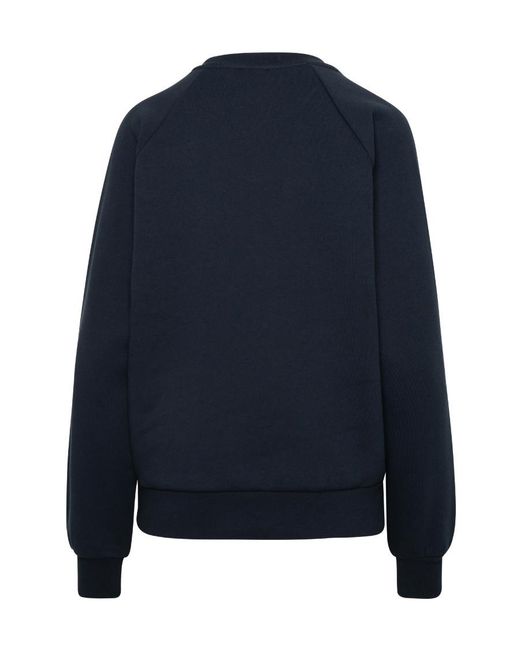 A.P.C. Blue Logo Patch Crewneck Sweatshirt