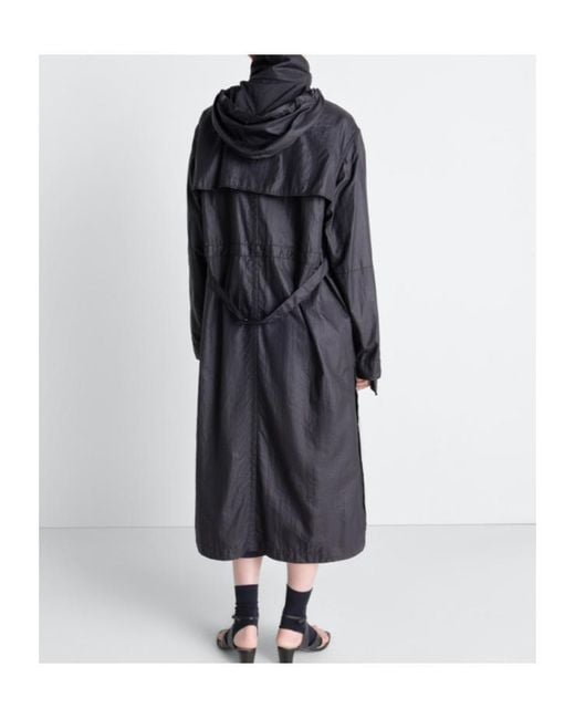 Lemaire Blue Hooded Raincoat for men