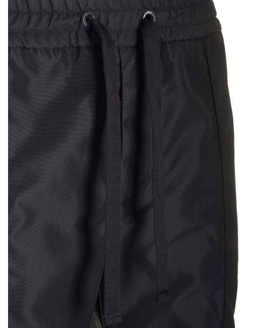 Dolce & Gabbana Blue Drawstring Elastic Waist Pants for men