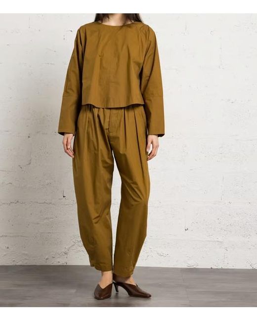 Soeur Brown Long-Sleeve Blouse