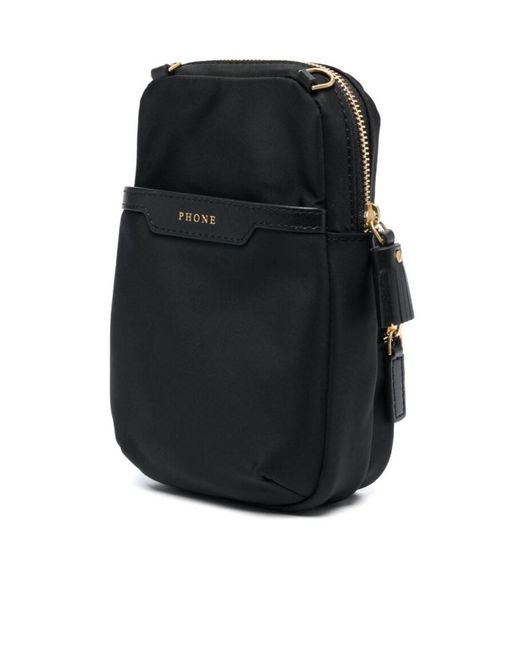 Anya Hindmarch Black Logo Cross-Body Bag