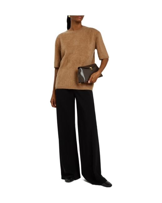 Lisa Yang Brown Cashmere Top