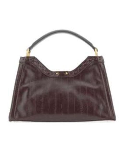 Gianni Chiarini Brown Aurora Top Handle Shoulder Bag