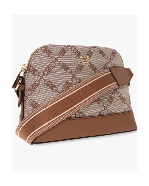 MICHAEL Michael Kors Brown Logo-Embossed Crossbody Bag