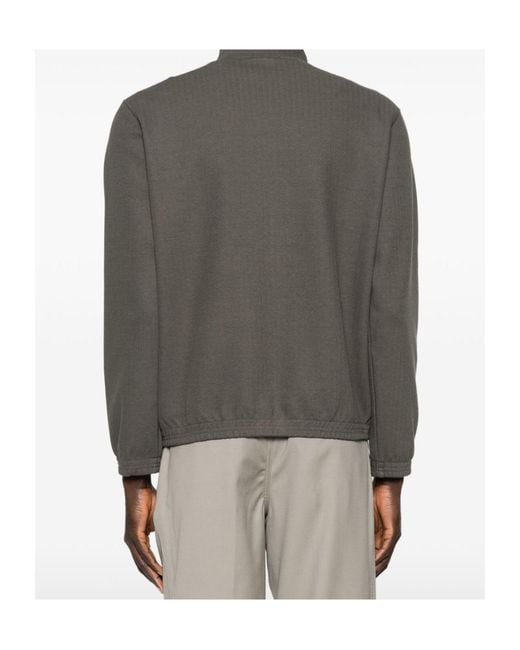 Emporio Armani Gray Zip Pocket Jacket for men