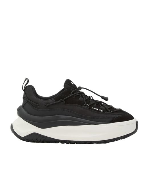 Moon Boot Black Ankle Sneakers With Distinctive Sole for men