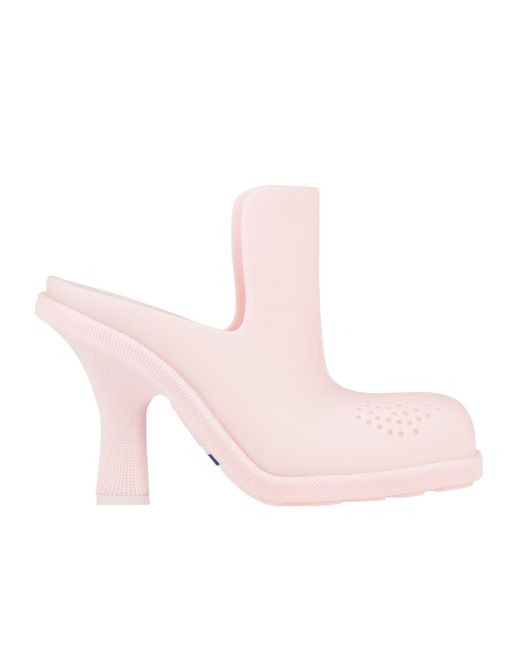 Burberry Pink Pointed-Toe Mules