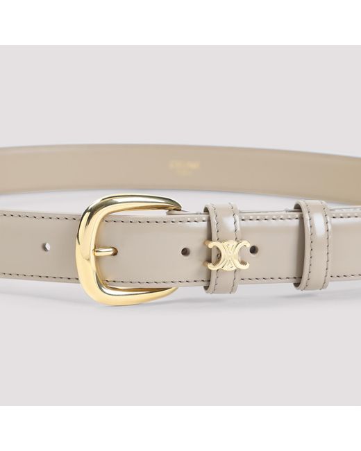 Céline Natural Medium Logo Belt