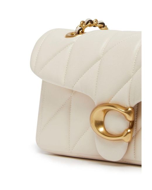 COACH Natural Quilted Tabby 20 Shoulder Bag