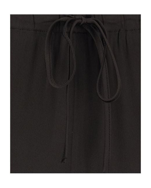Semicouture Black Semi Couture Drawstring Regular-Fit Pants