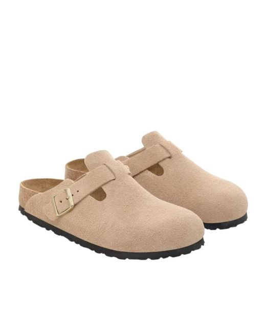 Birkenstock Brown Boston Slip-On Clogs
