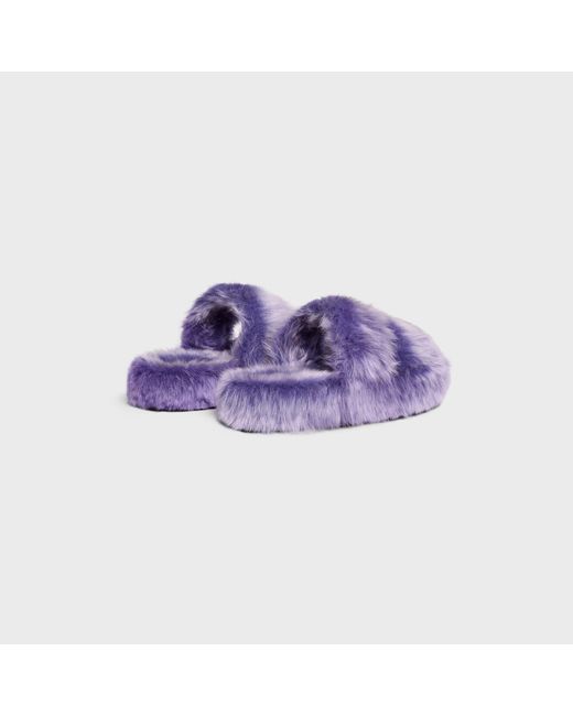 Céline Purple Slides Triomphe