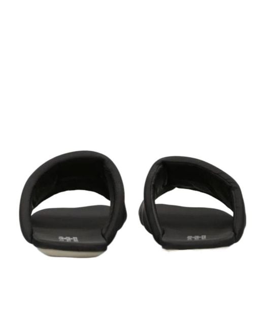 MM6 by Maison Margiela Black Logo-Plaque Sandals for men