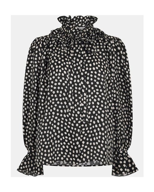 Chloé Black Polka Blouse Ld62