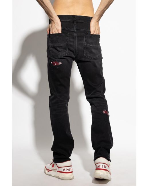 Amiri Black Straight Jeans for men