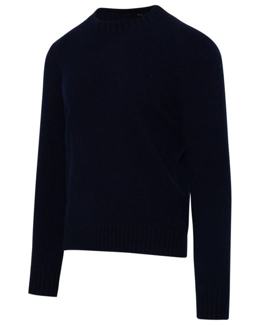 Gran Sasso Blue Crewneck Knitted Jumper for men
