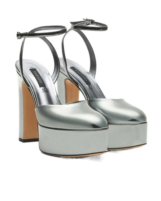 Casadei Metallic Sandale Patty Platform Interstellar