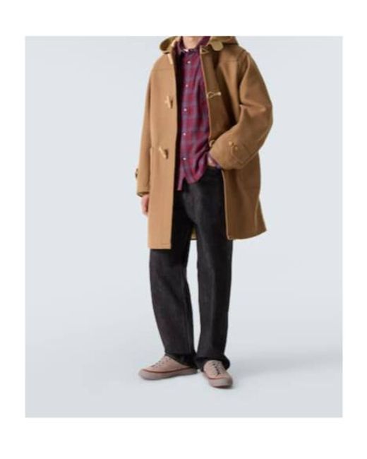 Visvim Natural Commodore Wool And Linen Duffel Coat for men