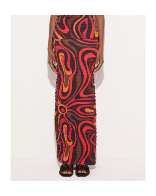Emilio Pucci Puckered-Texture Maxi Skirt