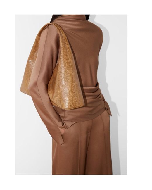 Jonathan Simkhai Brown Wide-Leg Trousers