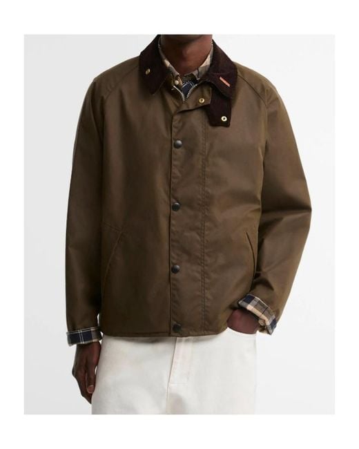 Barbour Brown Icons Transport Waxed Jacket for men