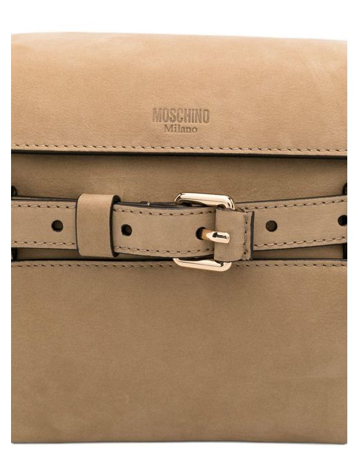 Moschino Natural Logo Shoulder Bag