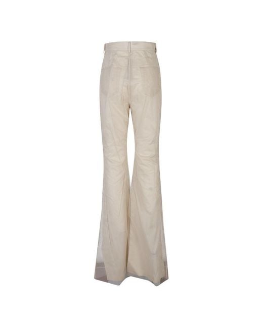 Rick Owens Gray Bolan Flared Trousers