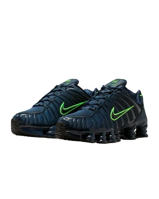 Nike Blue Shox Tl Mesh Sneakers for men