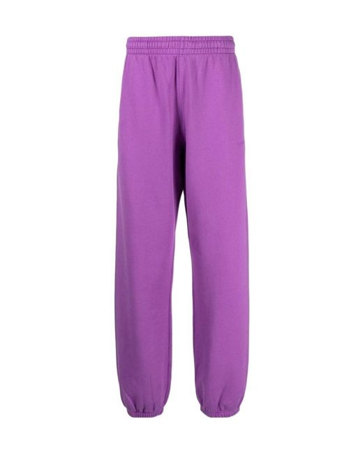 Off-White c/o Virgil Abloh Purple Diag-Print Slouchy Track Pants for men