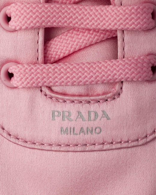 Prada Pink Collapse Low-Top Sneakers