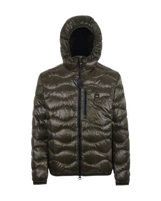 Blauer Usa Green Blauer Hooded Puffer Jacket for men