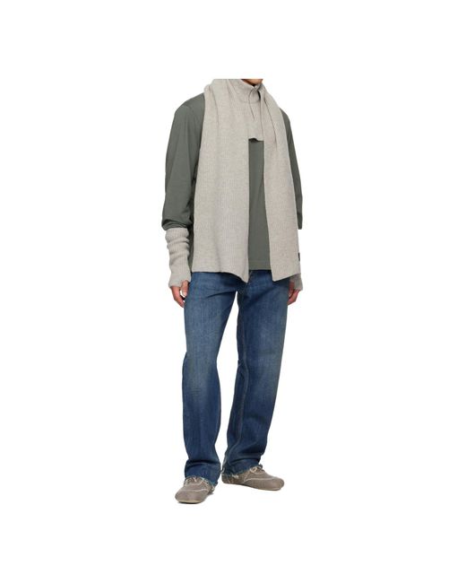 MM6 by Maison Margiela White Logo-Patch Gloves for men