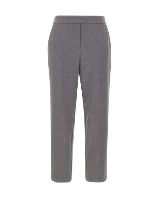 Kaos Gray Pressed-Crease Trousers