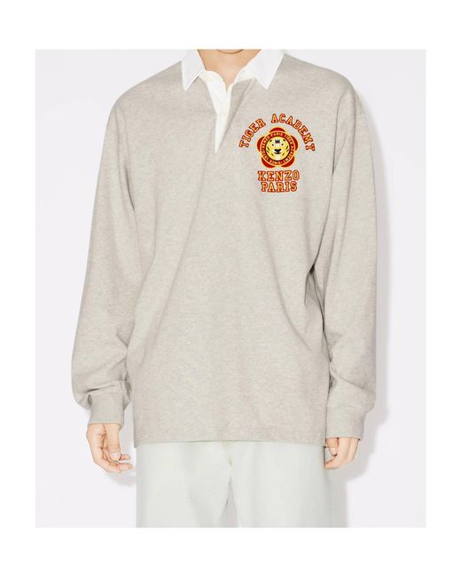KENZO White Tiger Academy' Polo Shirt for men