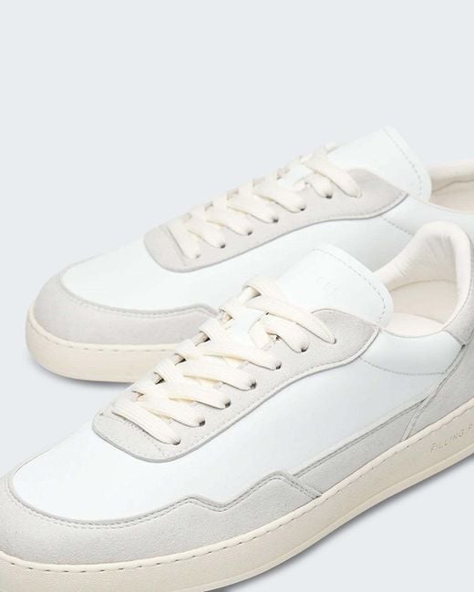 Filling Pieces White Lace-Up Sneakers for men