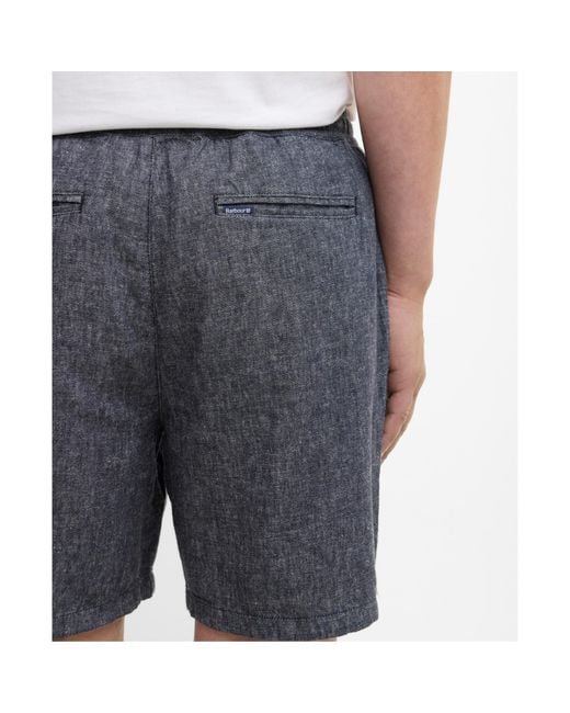 Barbour Gray Drawstring Shorts for men