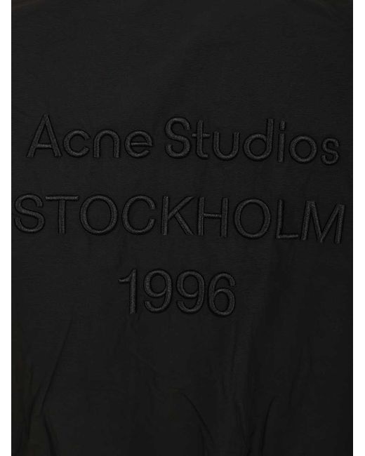 Acne Black Logo Jacket for men