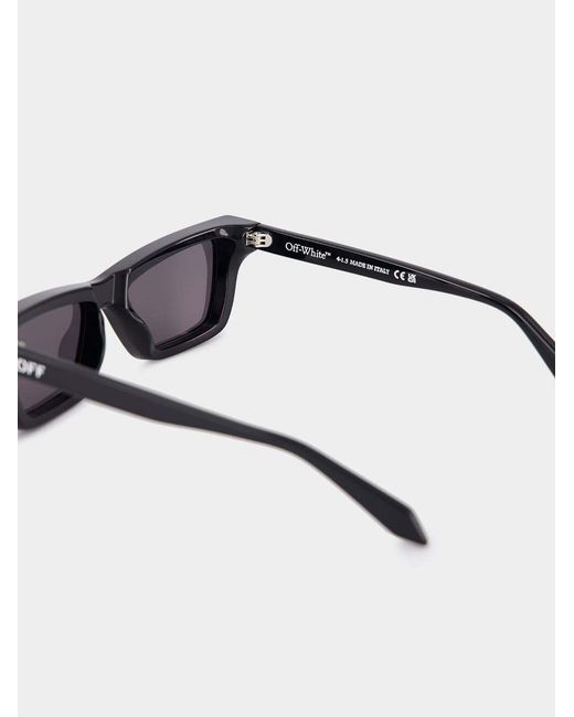 Off-White c/o Virgil Abloh White Cambridge Rectangle Frame Sunglasses for men