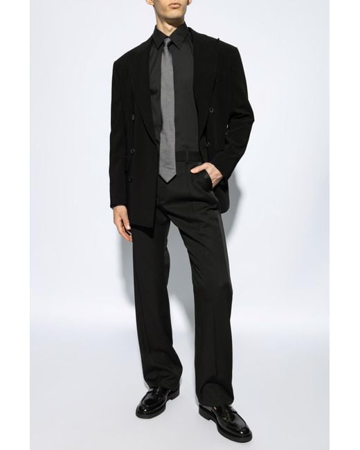 Theory Black Sylvain Cotton Shirt for men